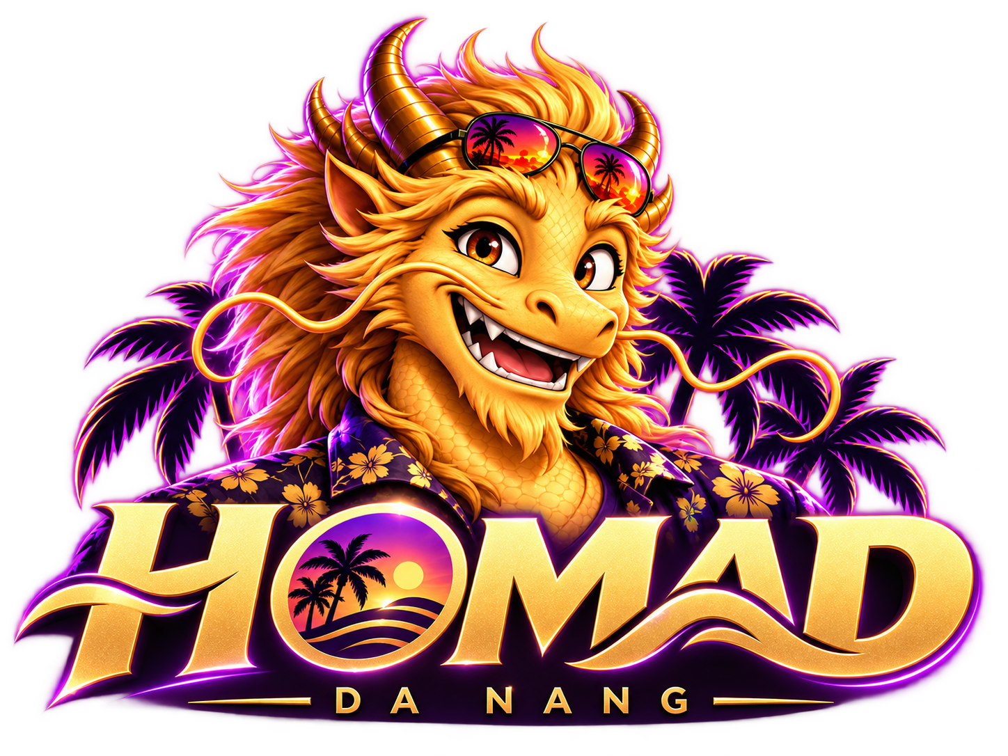 Дракон и логотип Homad
